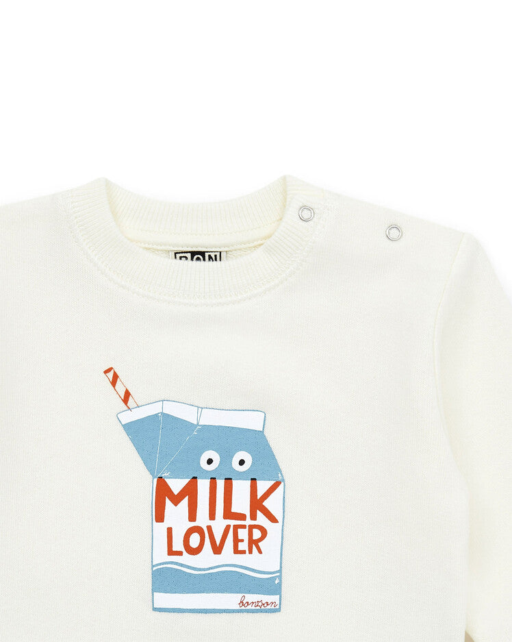 baby milk sweatshirt creme