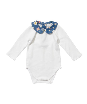 baby peter pan onesie floral