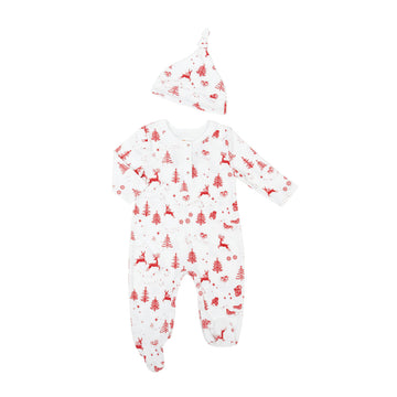 baby onesie & hat north pole