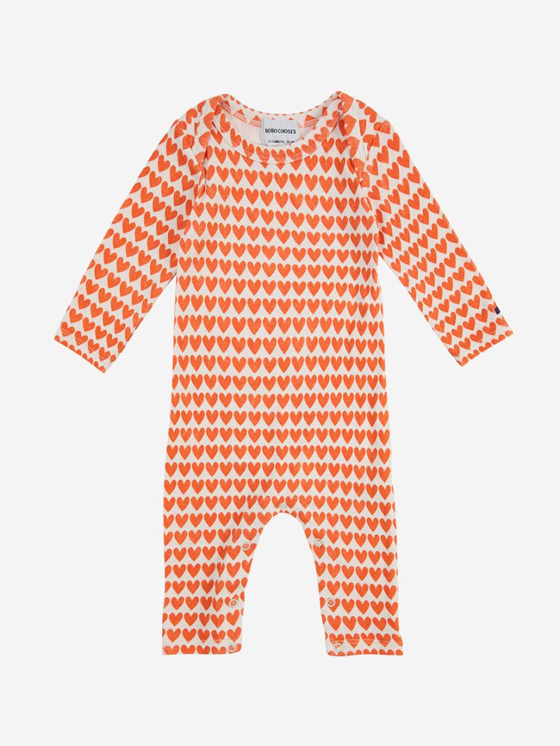 baby hearts all over overall
