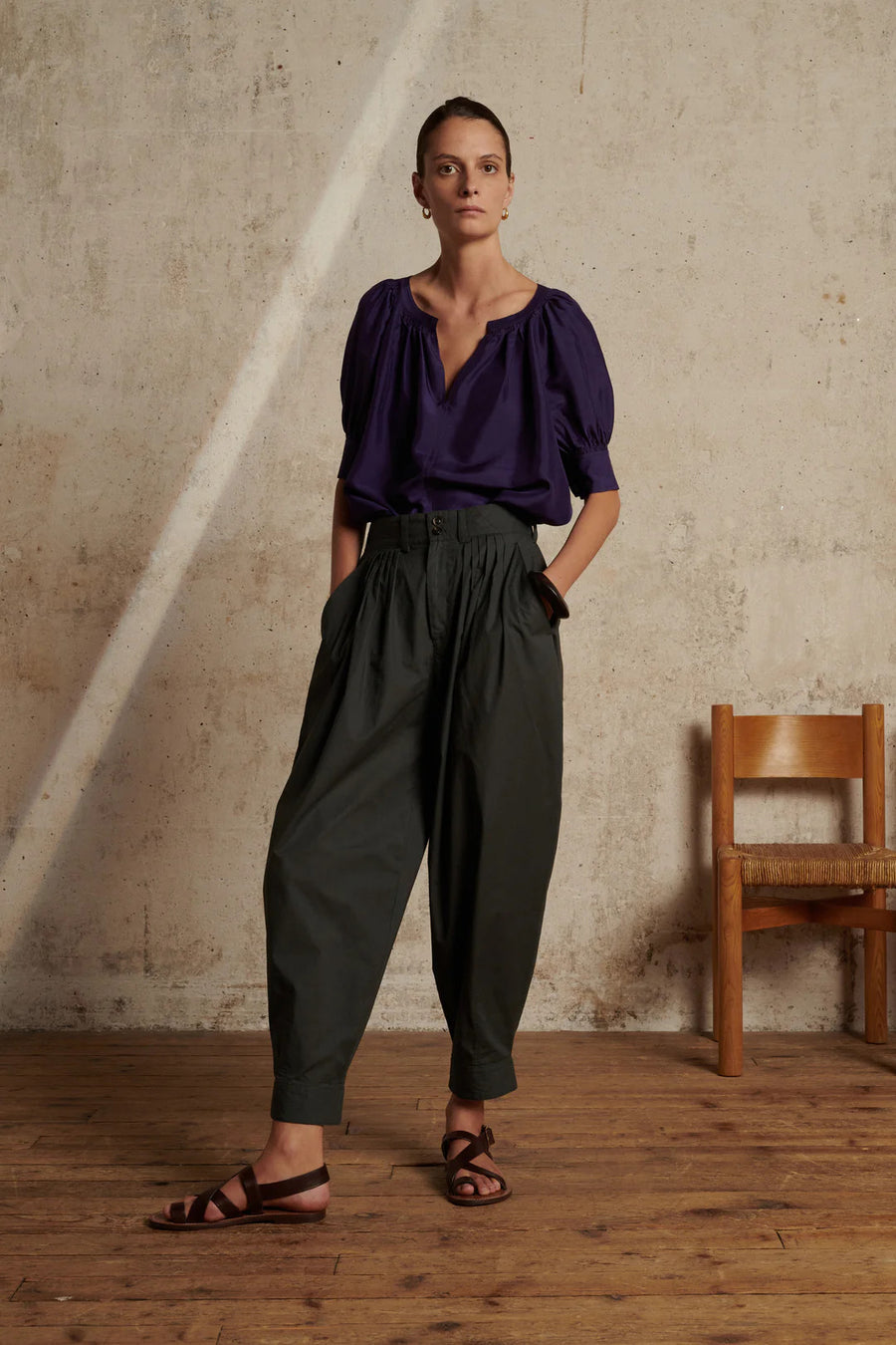prima violet blouse