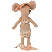 big sister beach mouse in cabin