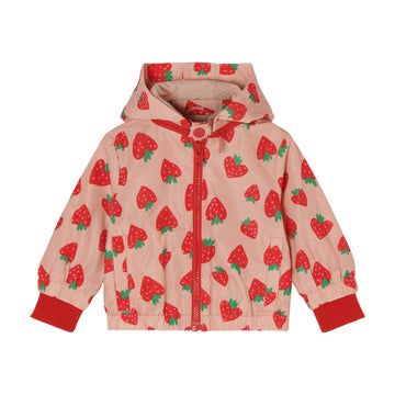 baby girl strawberry printed jacket