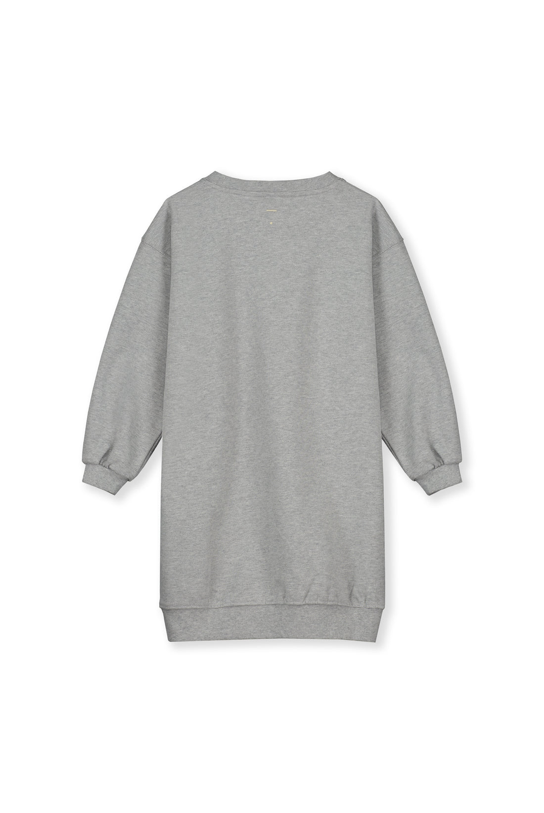 dropped shoulder dress grey melange