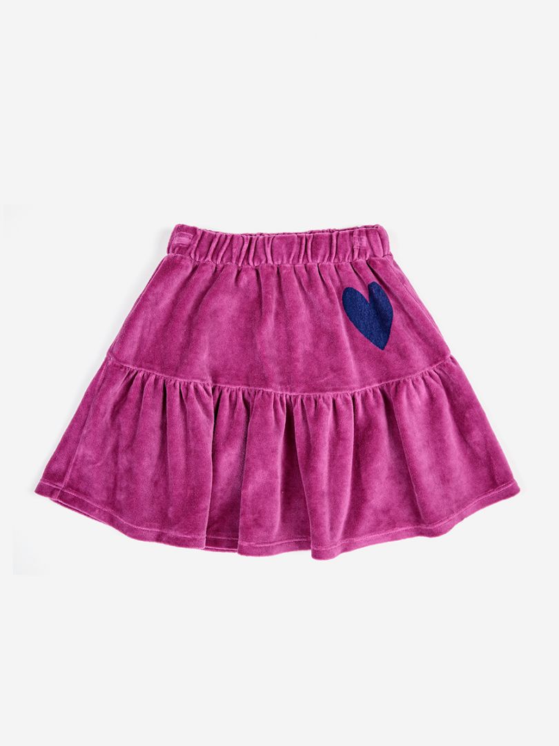 baby heart velvet skirt