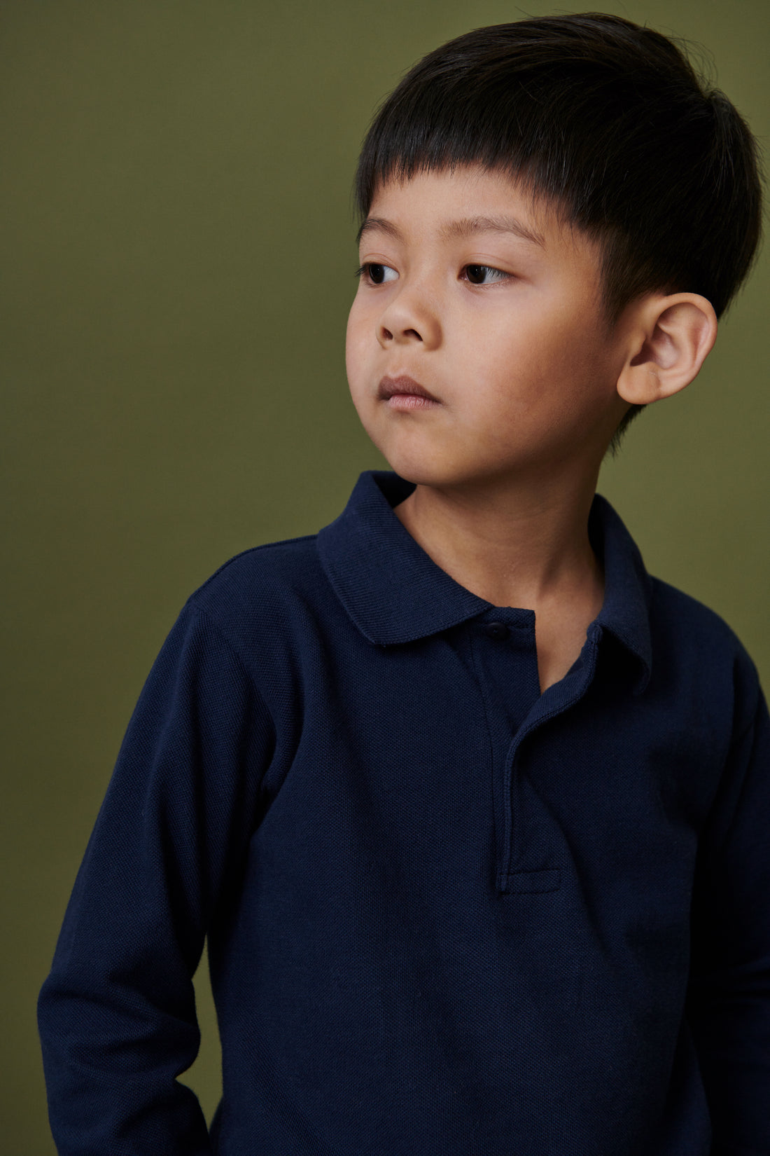 baby braulio ls polo shirt navy