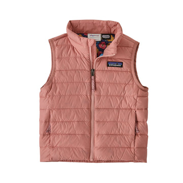 baby down vest sunfade pink