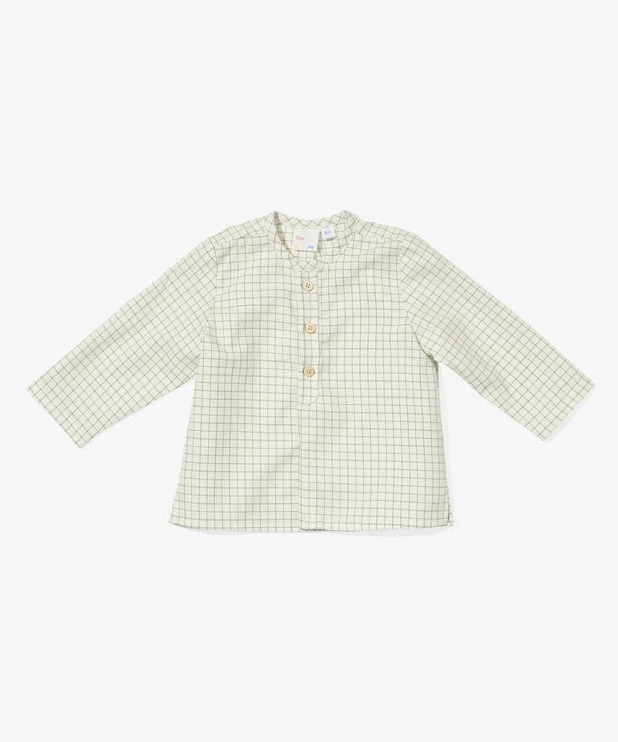 baby lupo shirt green tattersall