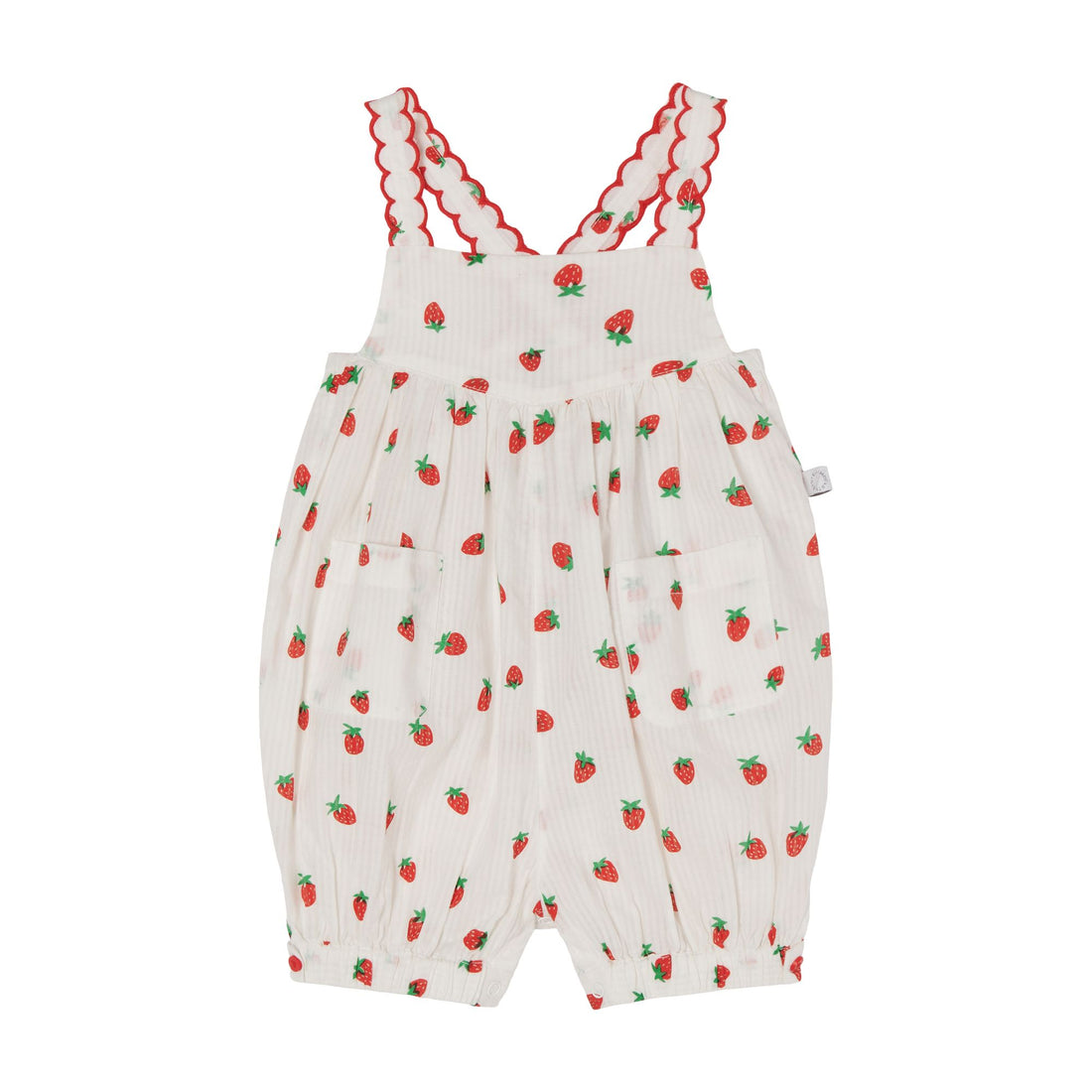 strawberry printed romper