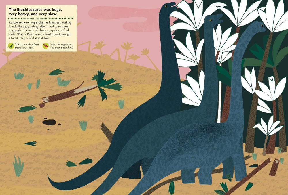 my nature sticker activity book: in the age of dinosaurs