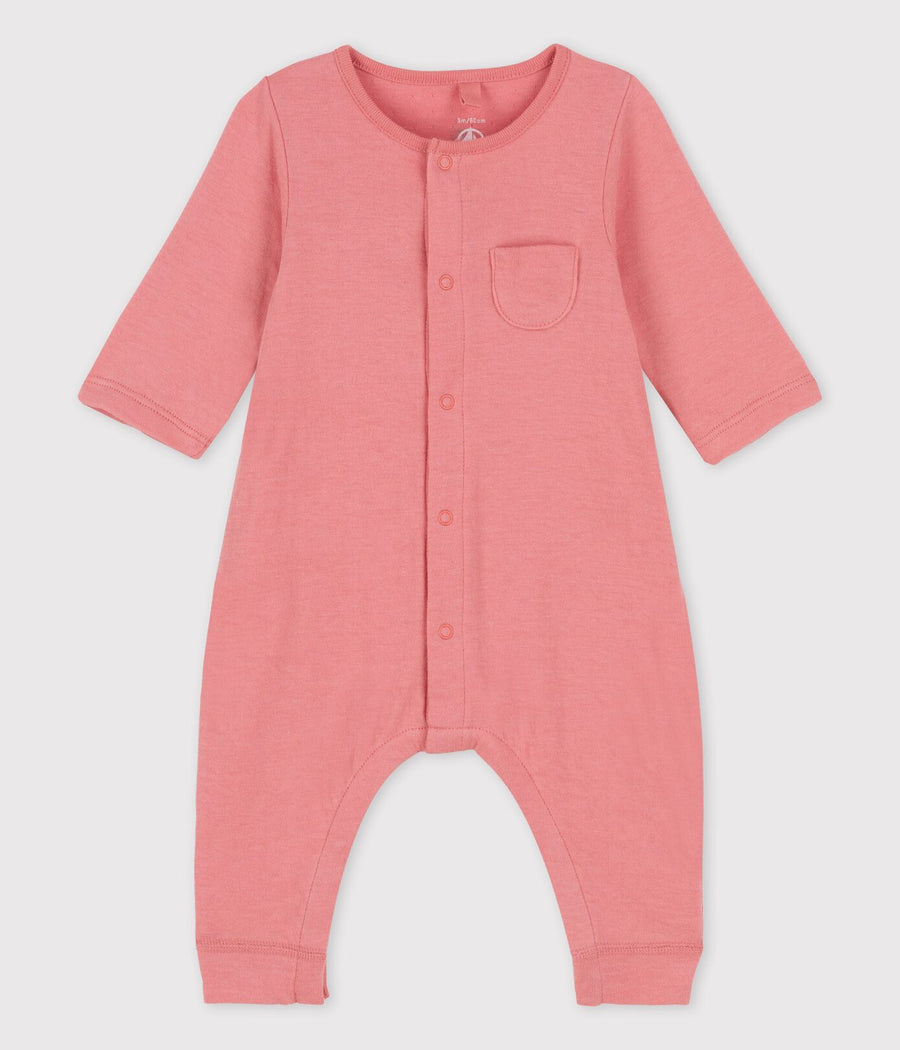 front snap romper papaye