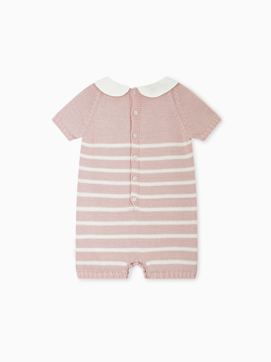 baby clavel playsuit pink