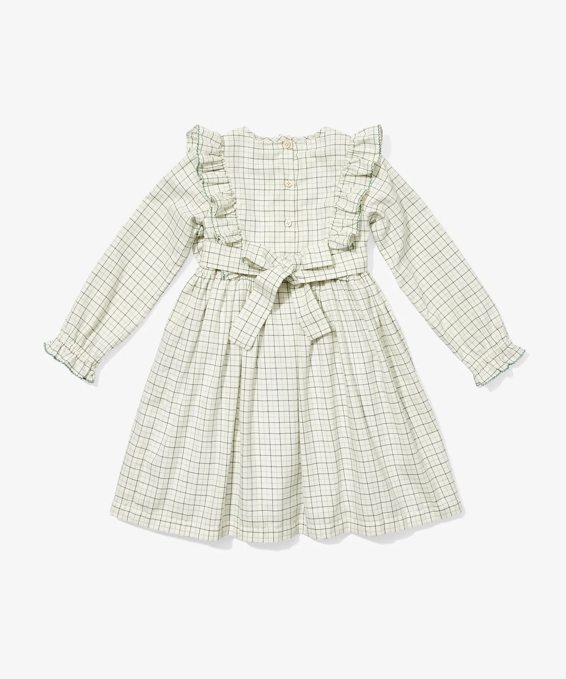 emily dress green tattersall