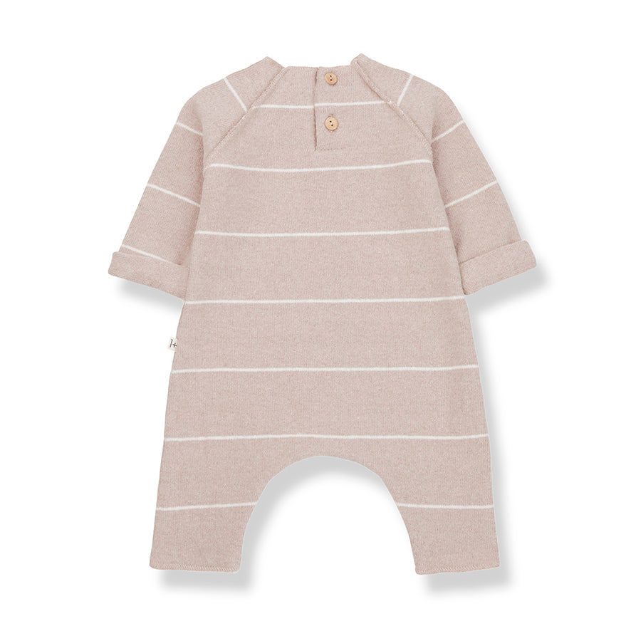 laurent newborn jumpsuit nude stripe