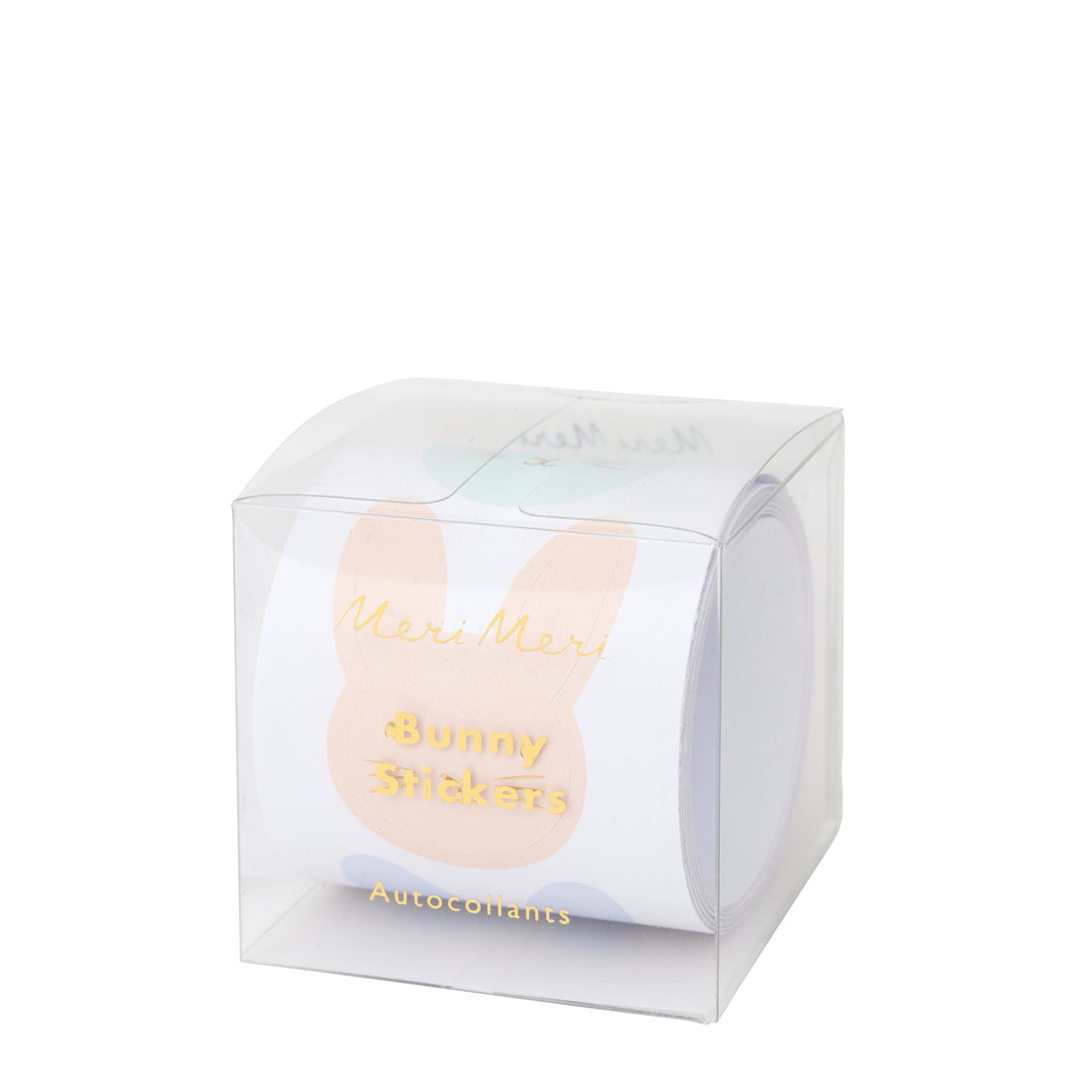 pastel bunny stickers roll