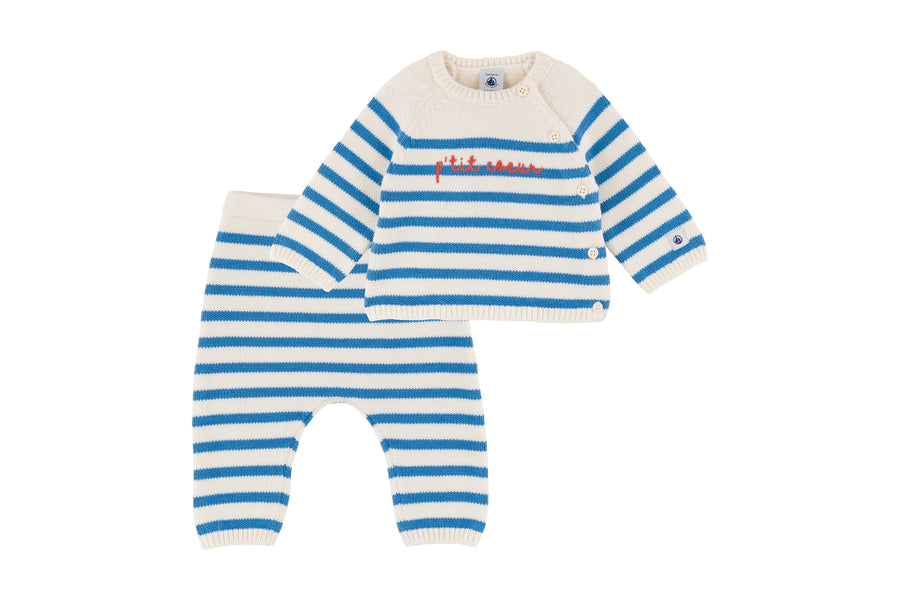 2pc set striped sweater and pants