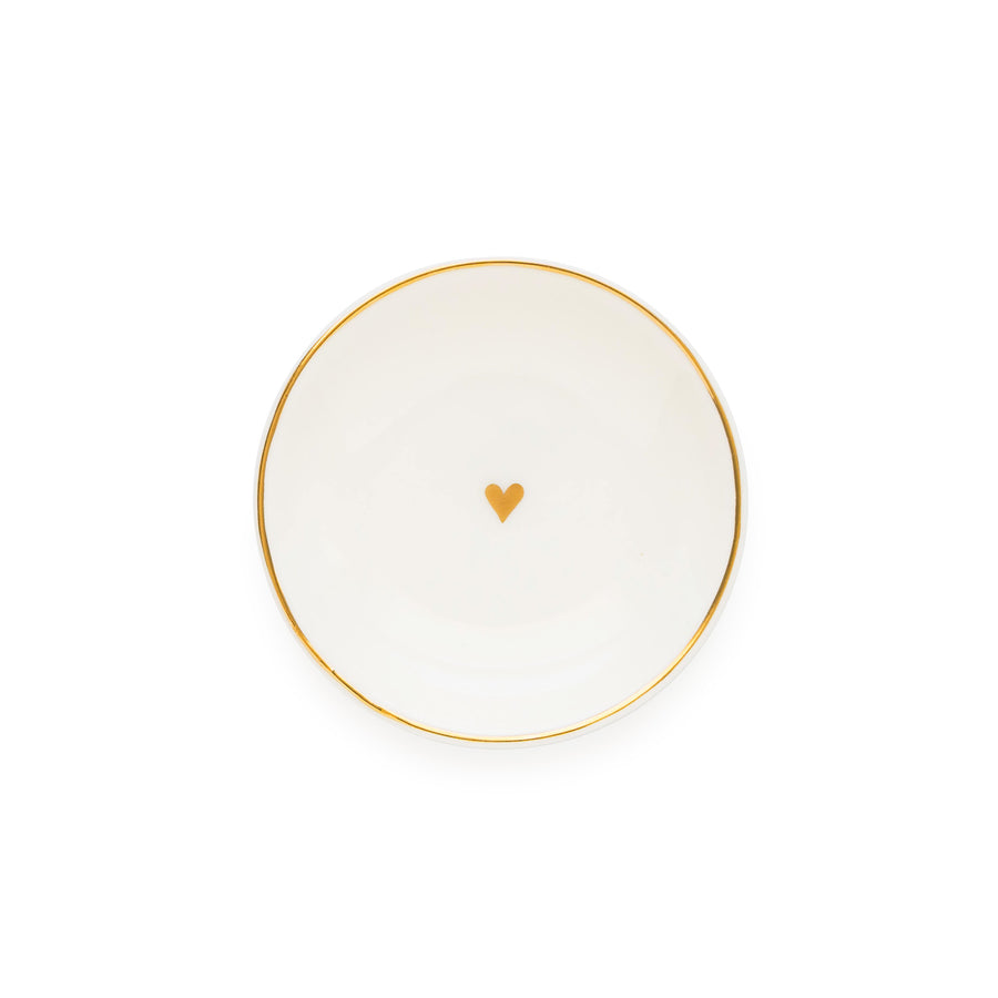 small round heart trinket tray