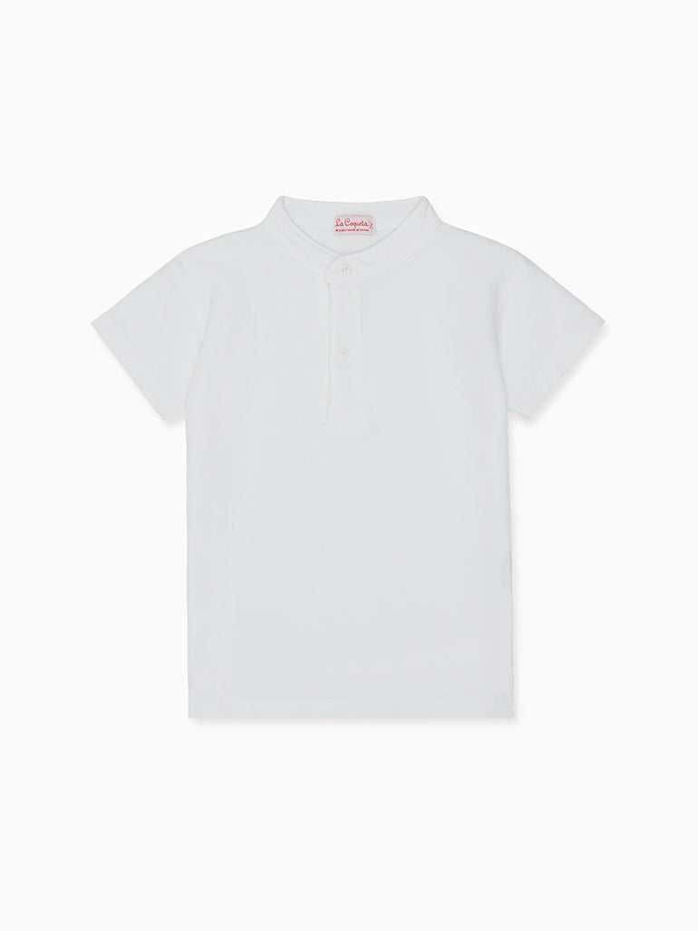 alcon polo shirt white