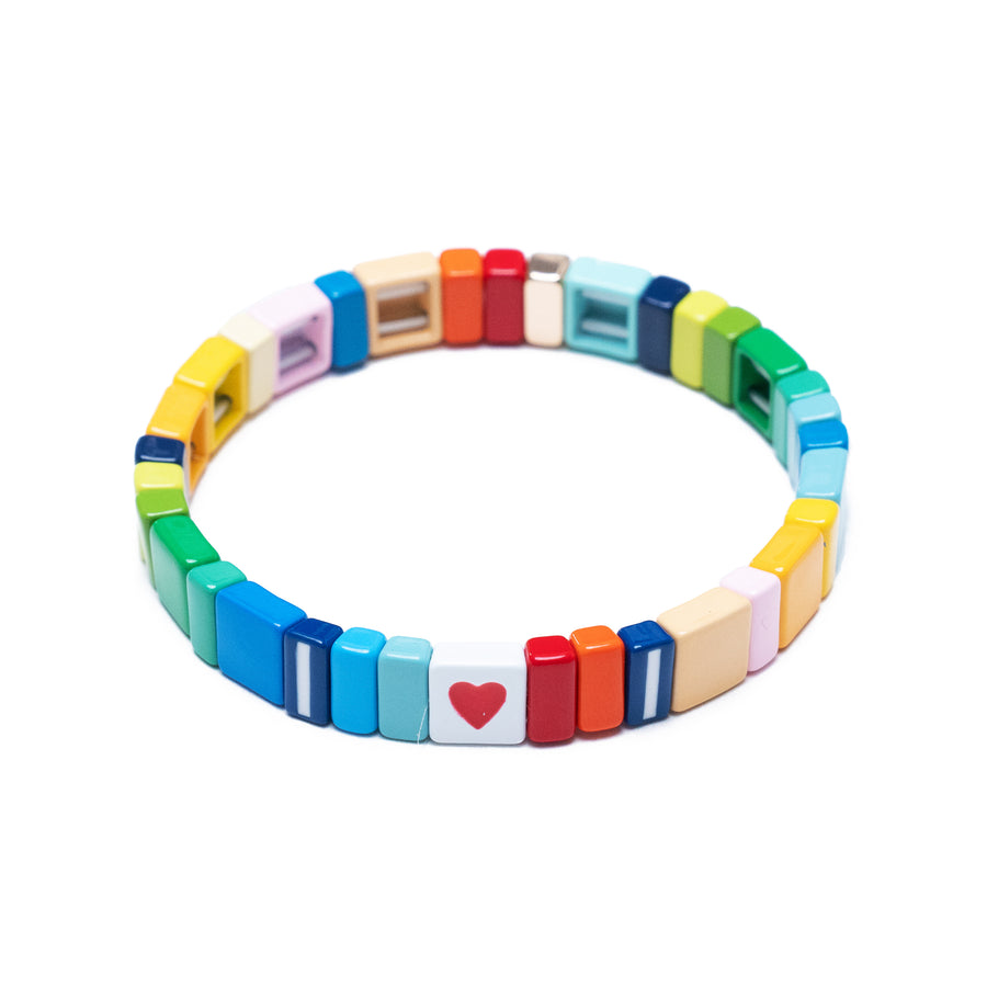 i heart you tile bracelet