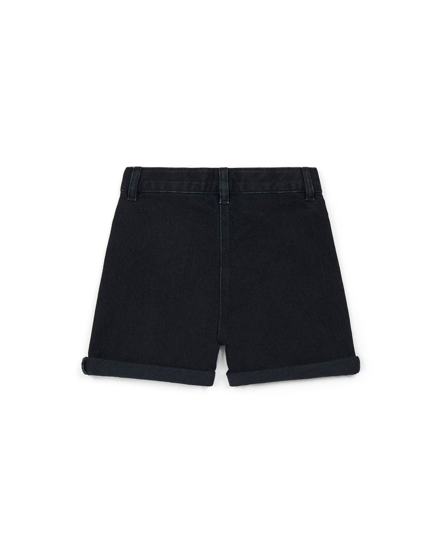 short denim fonce