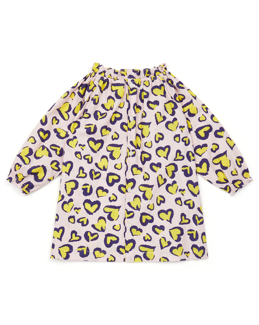 baby dress leopard rose