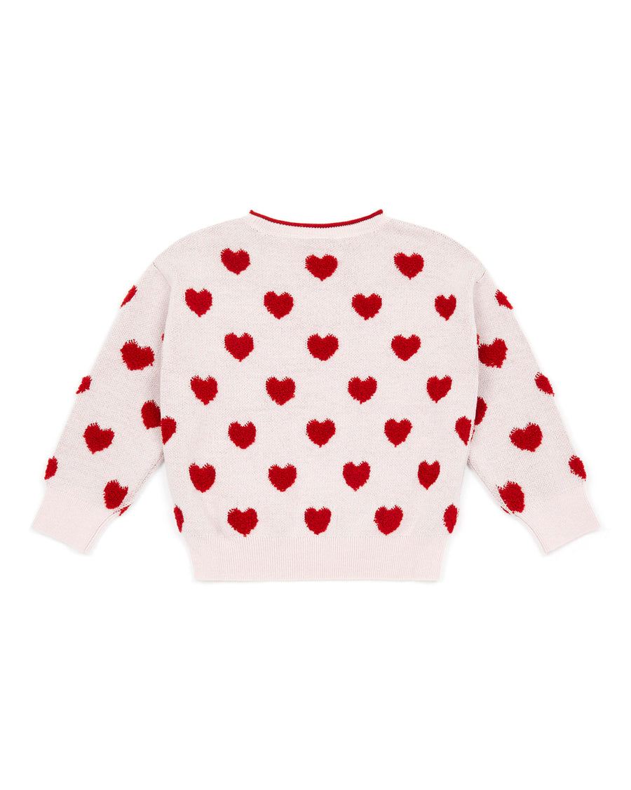 hearts pullover rose bonton