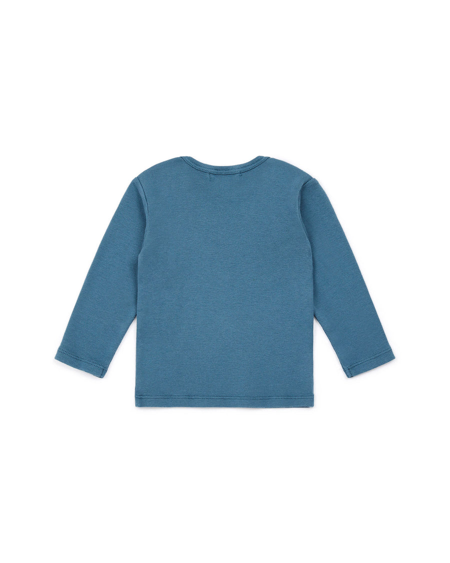 baby ls tee blue bonton