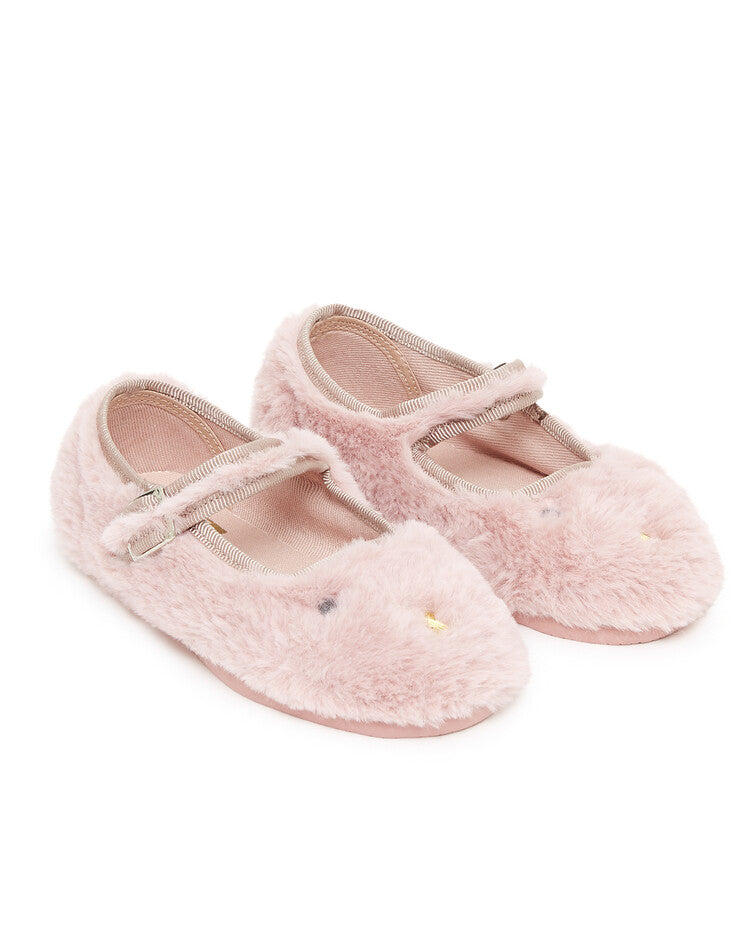 girls mia slippers pink