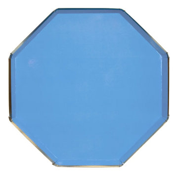 bright blue side plate