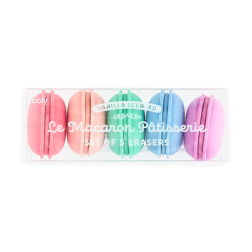 le macaron patisserie scented eraser set