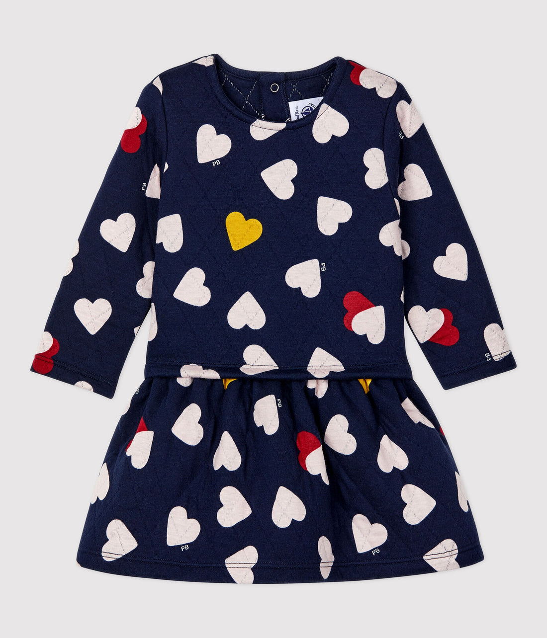 testina ls quilted heart print dress