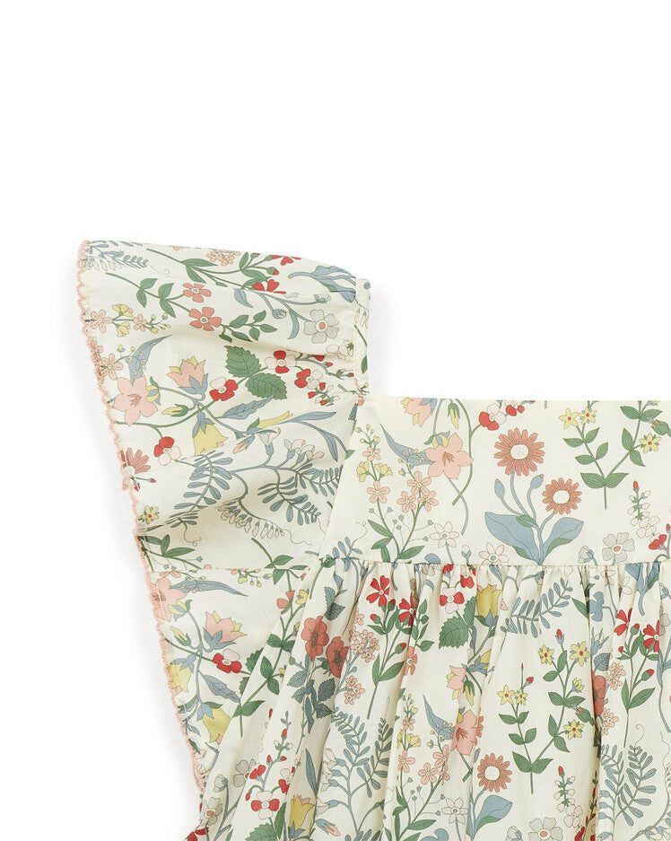 flutter sleeve top liberty multi