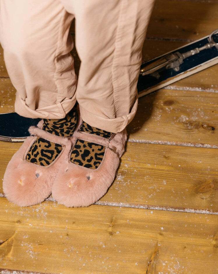 girls mia slippers pink