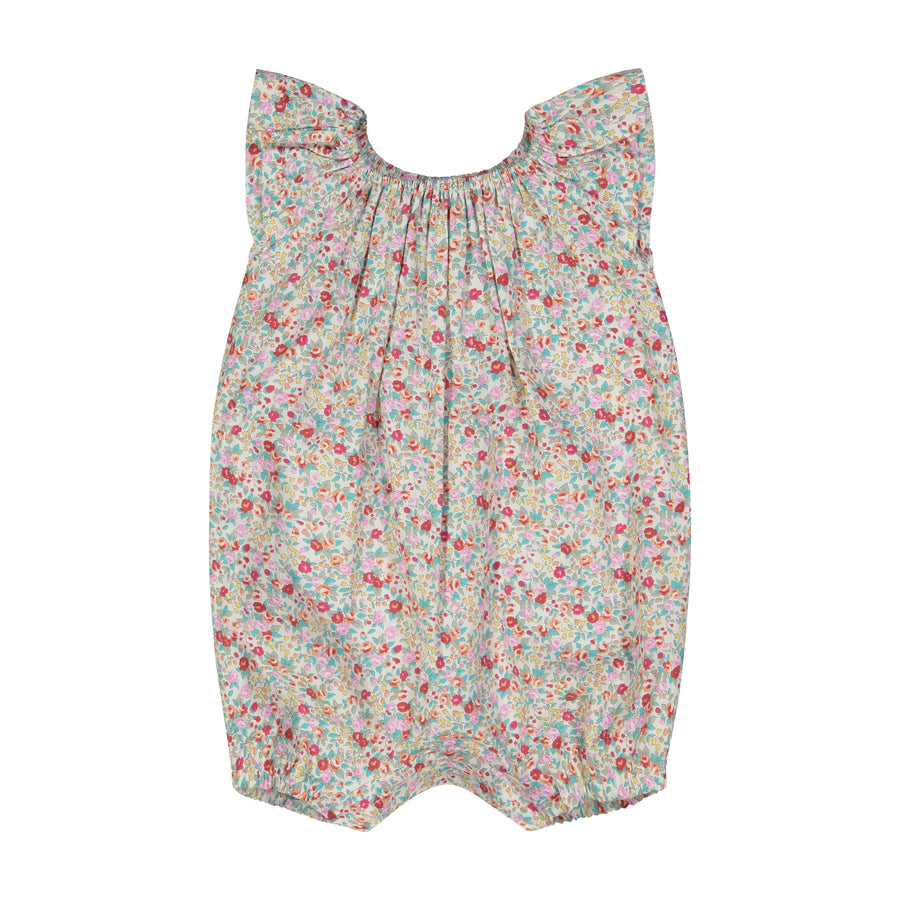 amelia romper pink floral