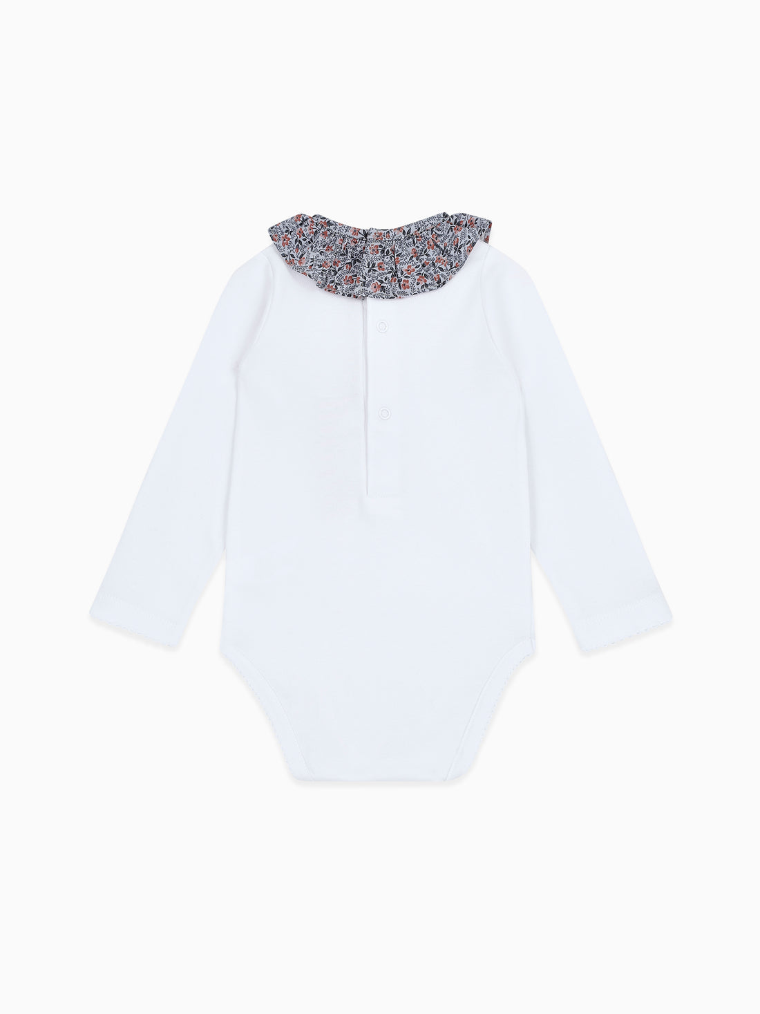 baby flor onesie blue