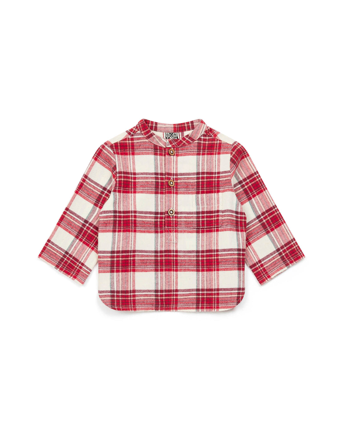 baby tunic carreau rouge