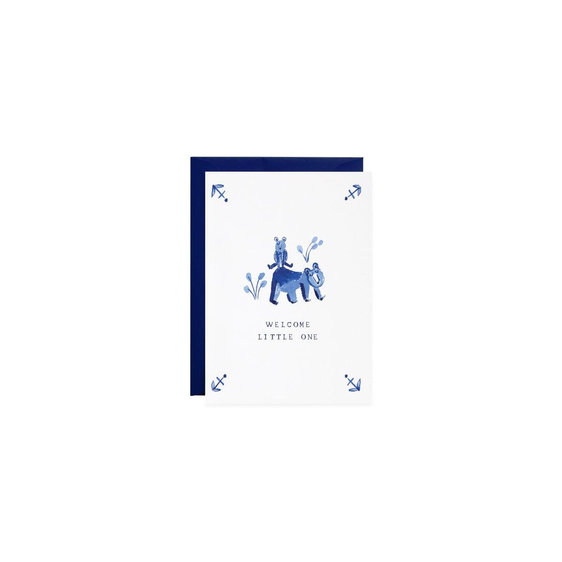 welcome little bear greeting card