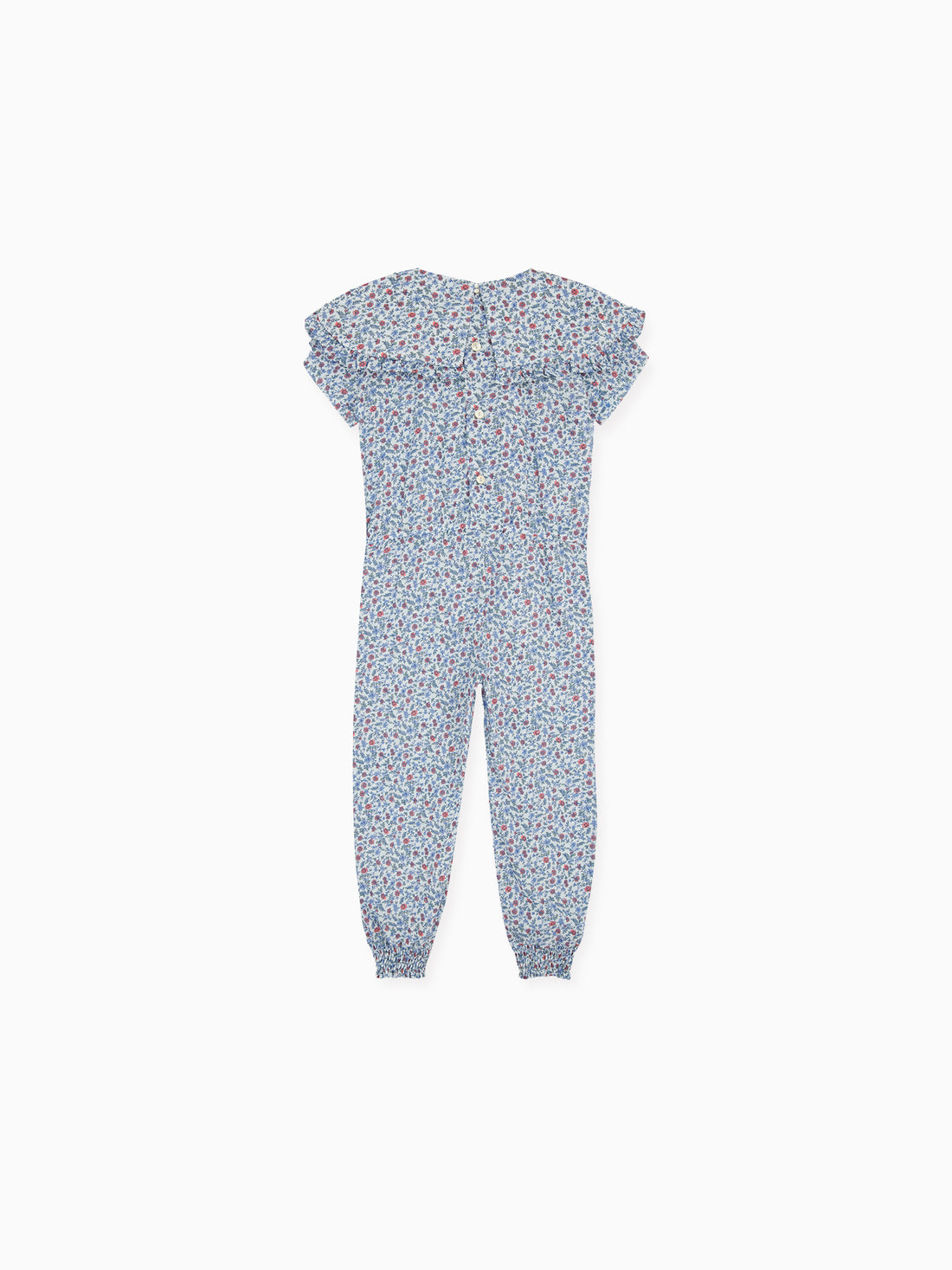 lila playsuit blue floral