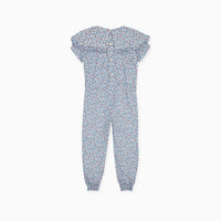 lila playsuit blue floral