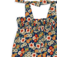 romper fleur bleu