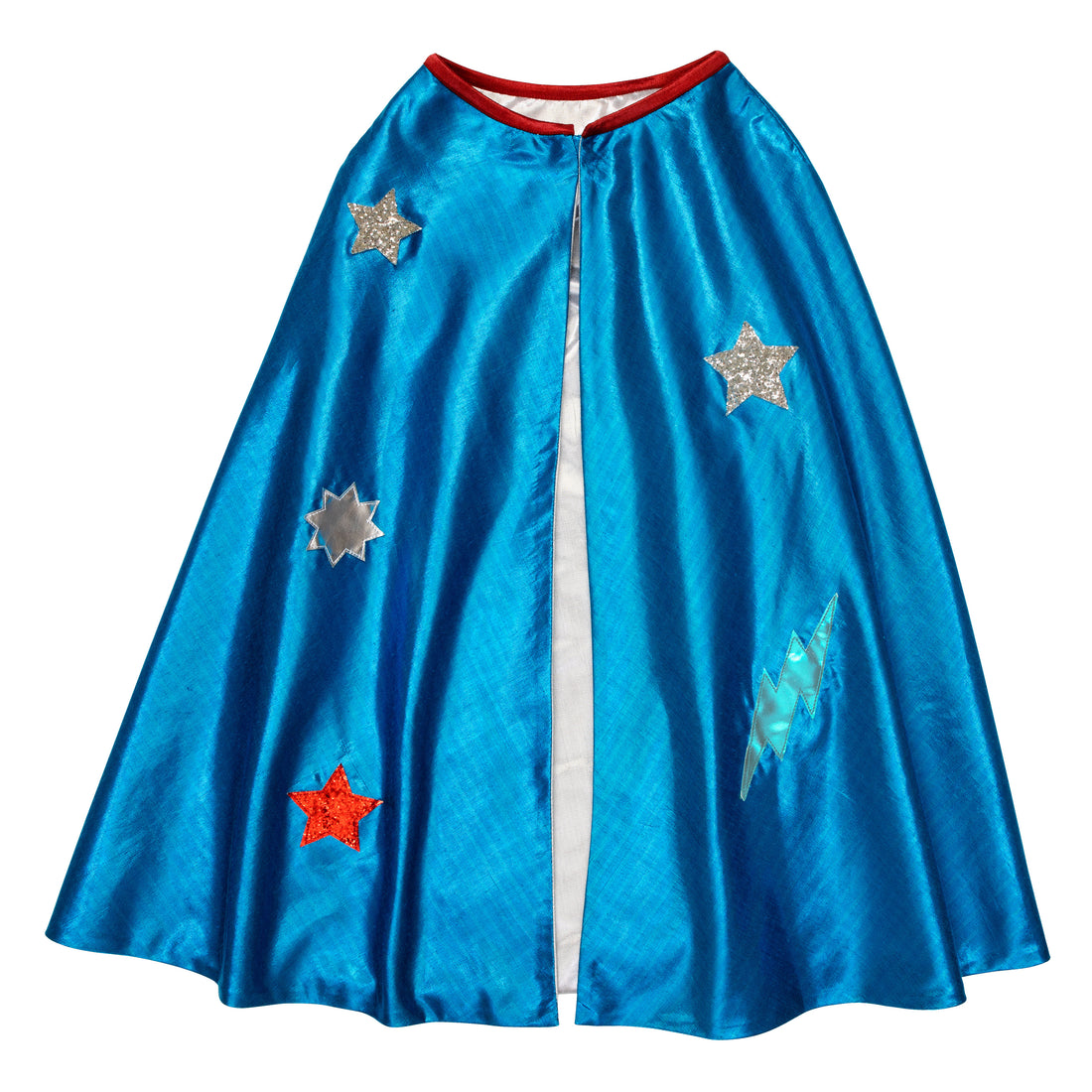 blue superhero cape costume