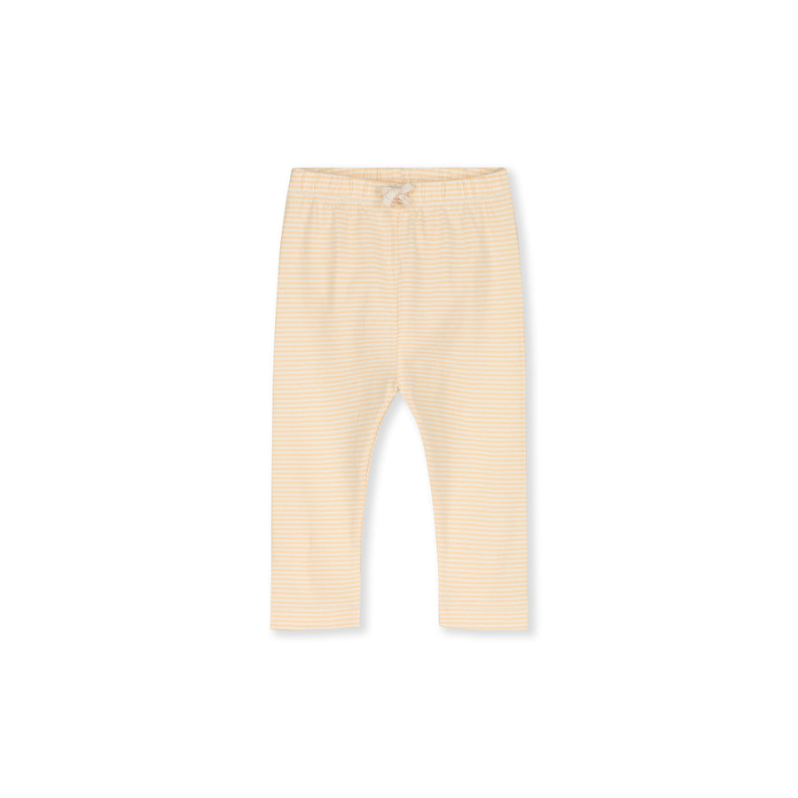 baby striped leggings apricot