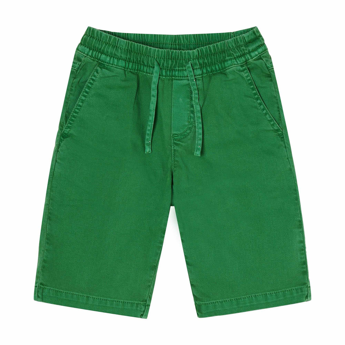 boys cotton shorts green