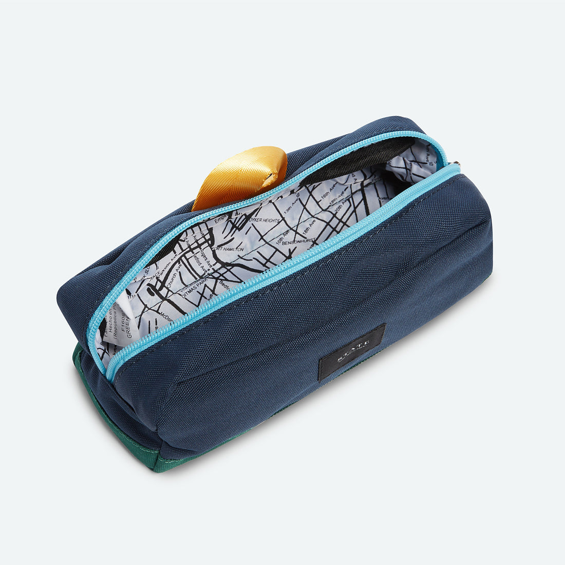 clinton pencil case green navy