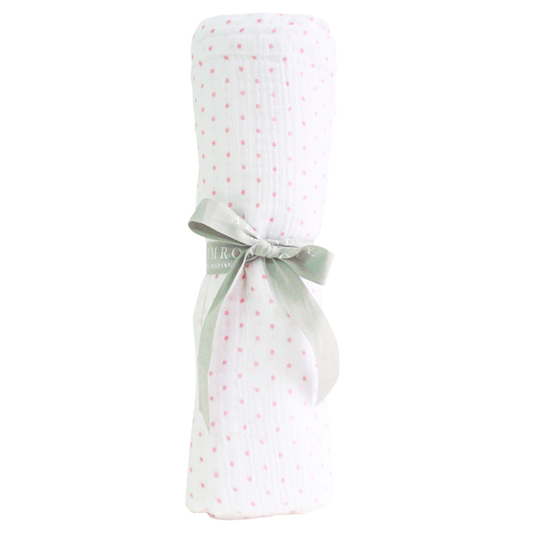 muslin swaddle pink spot