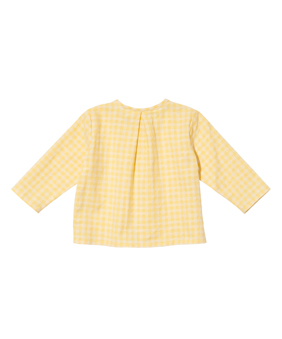 baby lupo shirt yellow check