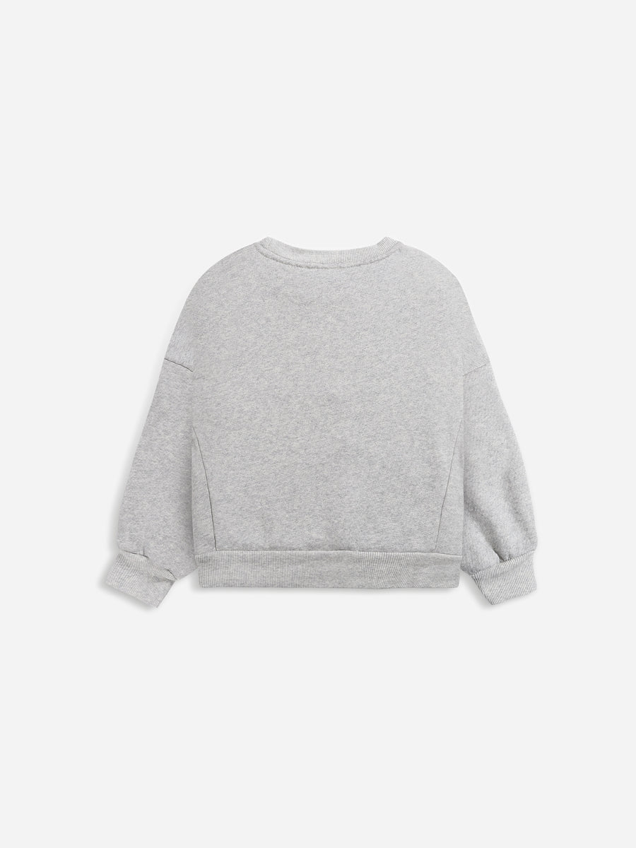 strawberry sweatshirt grey