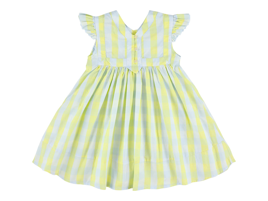 honey ruffle shoulder dress