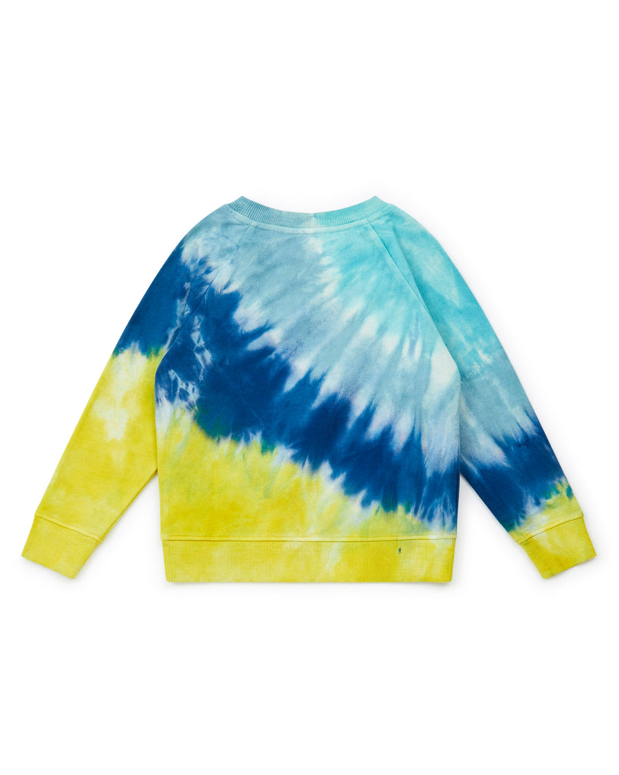 tie dye sweatshirt bleu