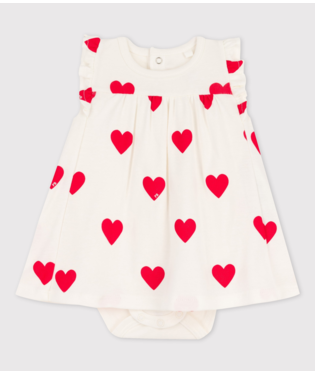 ss heart bodysuit dress